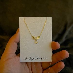 Certified 0,02 ct. Diamond 14K Necklace NEW with gift box! FOR VALENTINE’S DAY♥️